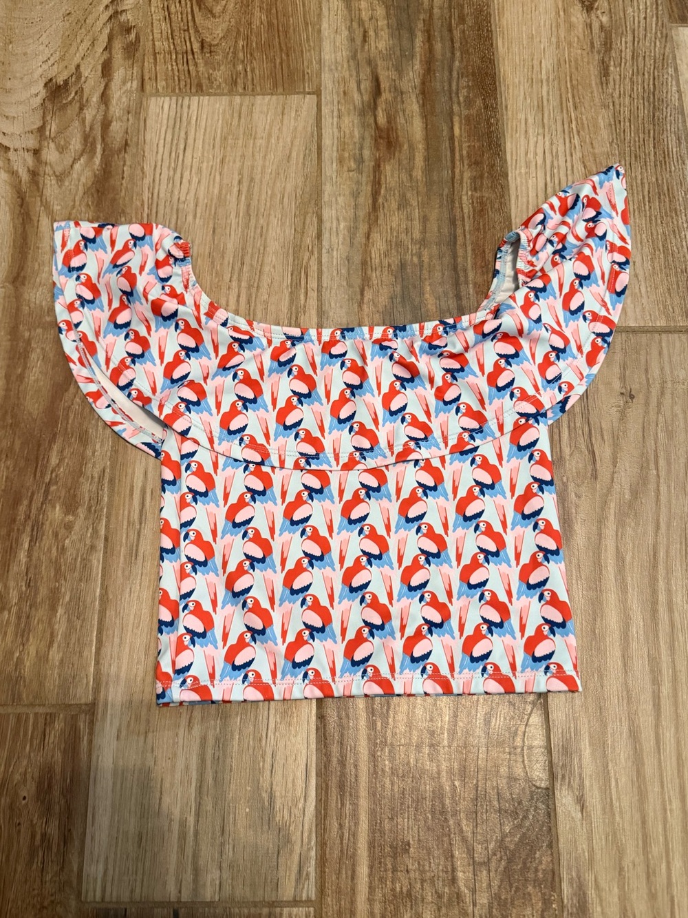Kortni Jeane Parrot Mini Ruffle Around the Top